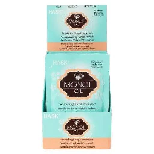 Hask Moisturizing Deep Conditioner Pack Monoi Coco 12-Piece Display