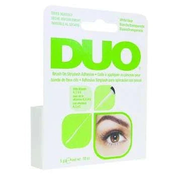 Ardell Duo Brush-On Lash Adhesive packaging showcasing the brush-on lash adhesive for easy application.