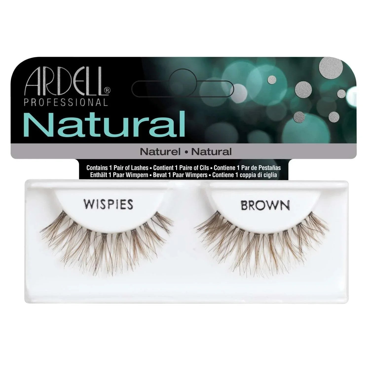 Ardell Invisiband Wispies brown natural false eyelashes for a natural look and volume.