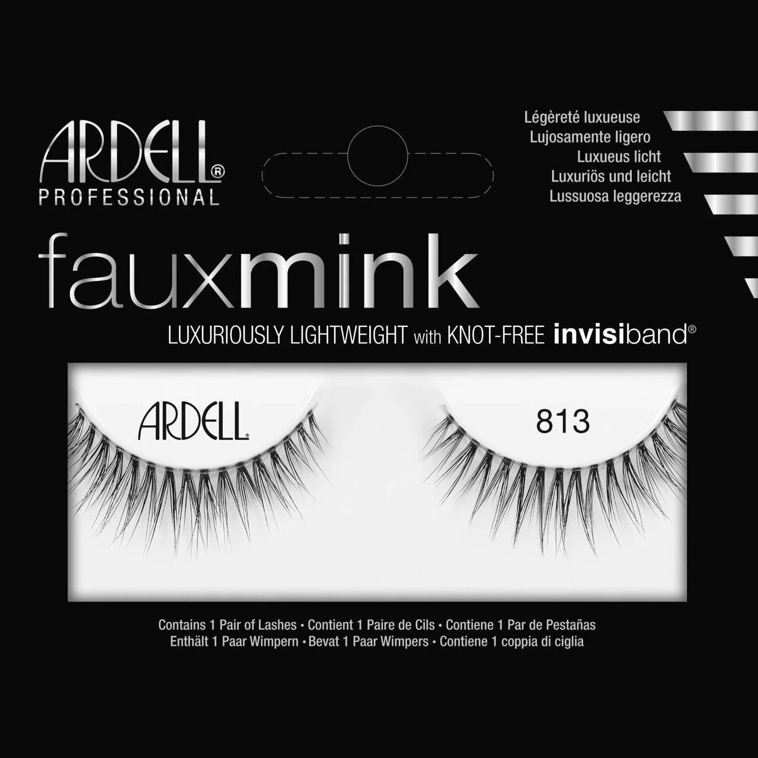 Ardell Faux Mink Luxuriously Lightweight With Invisiband 813 by ARDELL