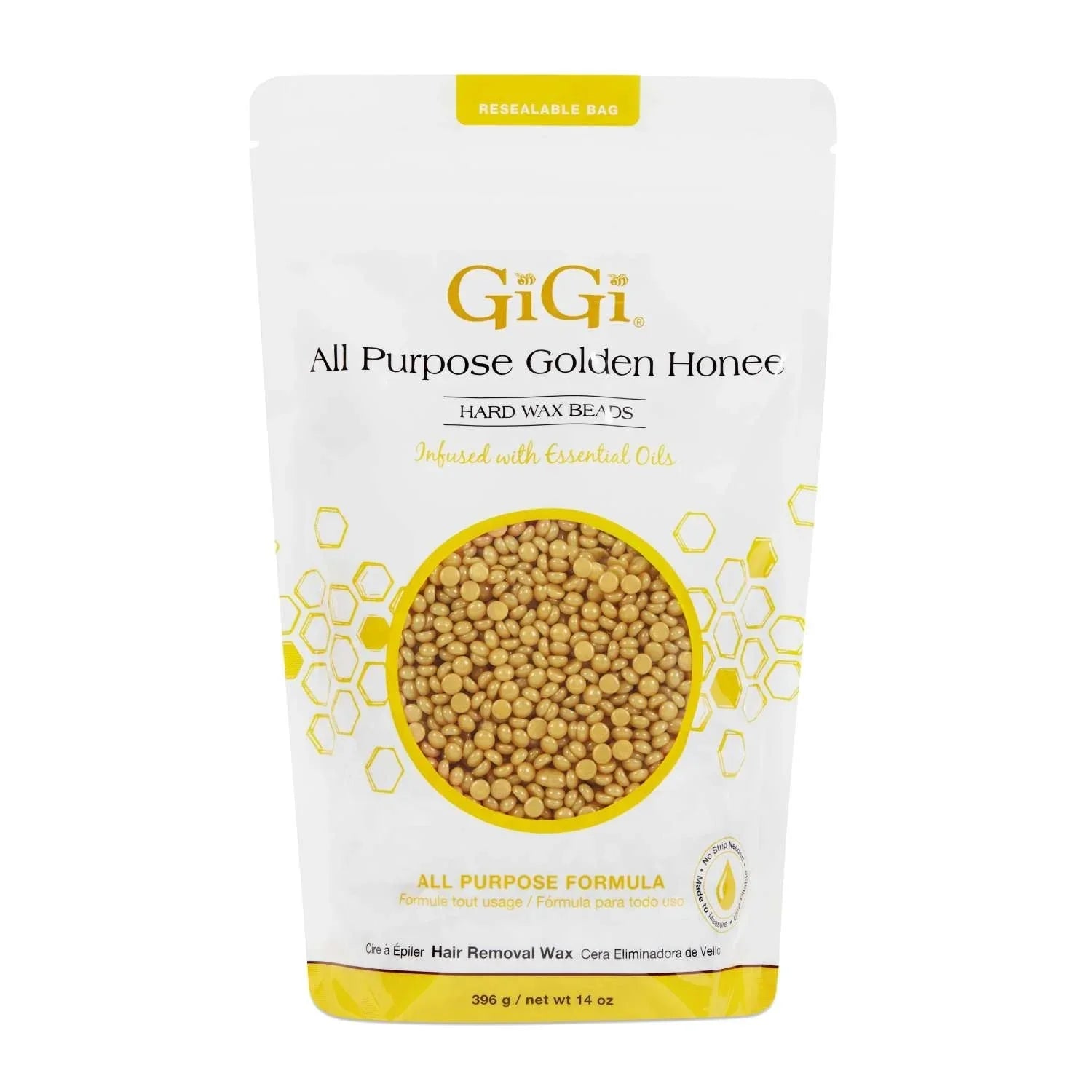 Gigi All Purpose Golden Honee Wax Beads 14Oz by Gigi