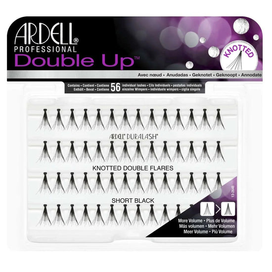 Ardell Double Up Knotted Double Flare Individuals - Short Black by ARDELL