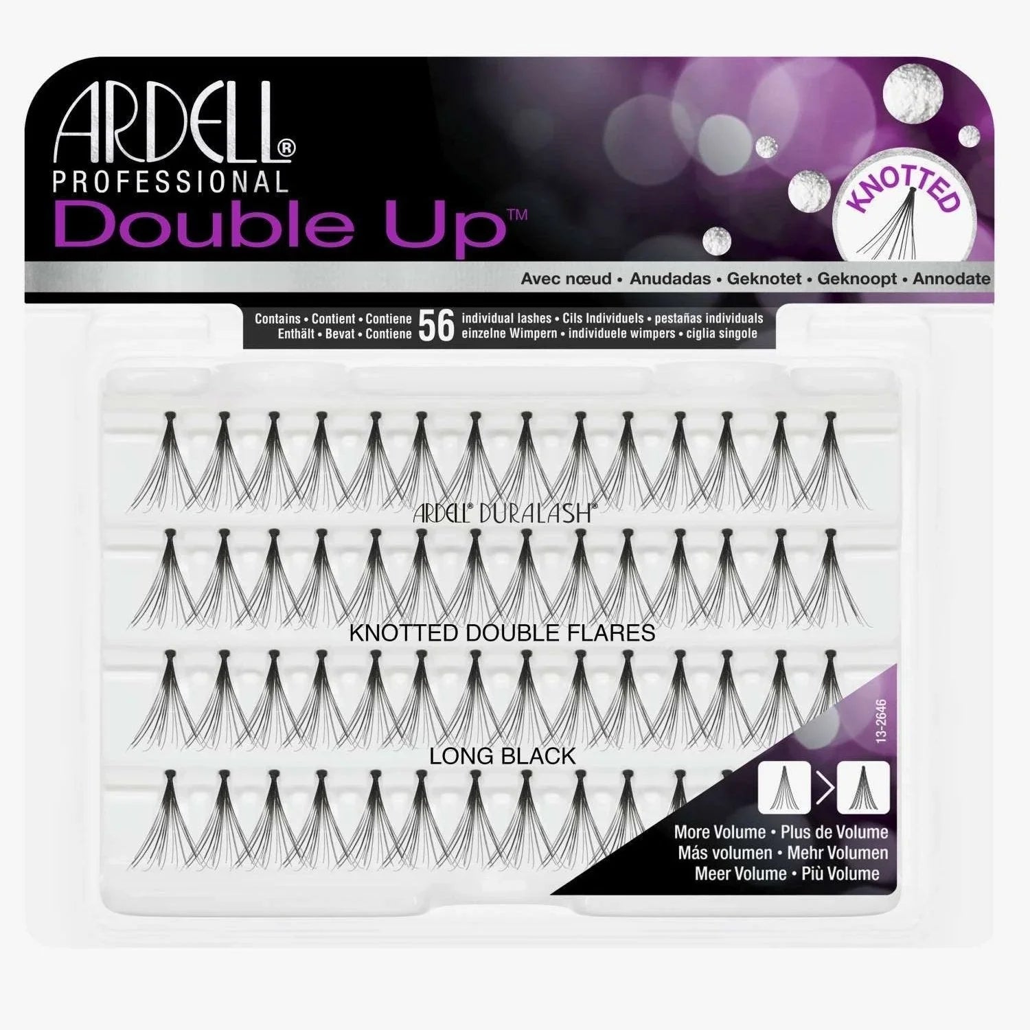 Ardell Double Up Knotted Double Flare Individuals - Long Black by ARDELL