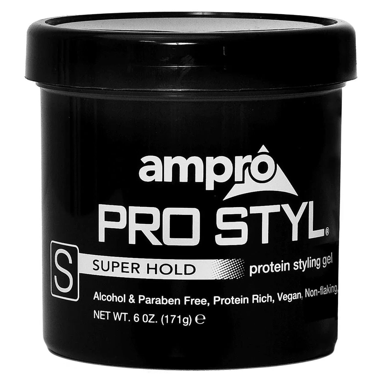 Ampro Styling Gel Protein Black-Super Hold by AMPRO
