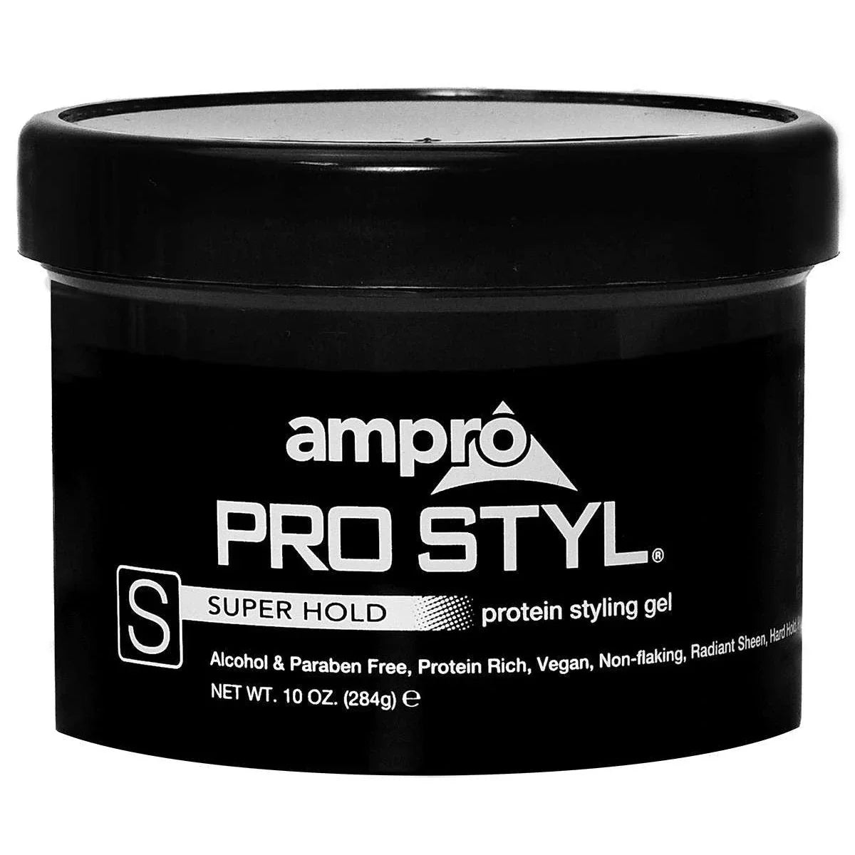 Ampro Styling Gel Protein Black-Super Hold by AMPRO