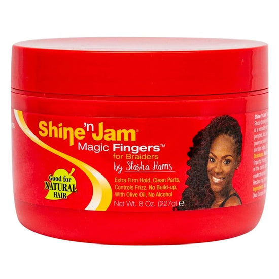 Ampro Shine-N-Jam Magic Fingers For Braids Gel 8oz by AMPRO