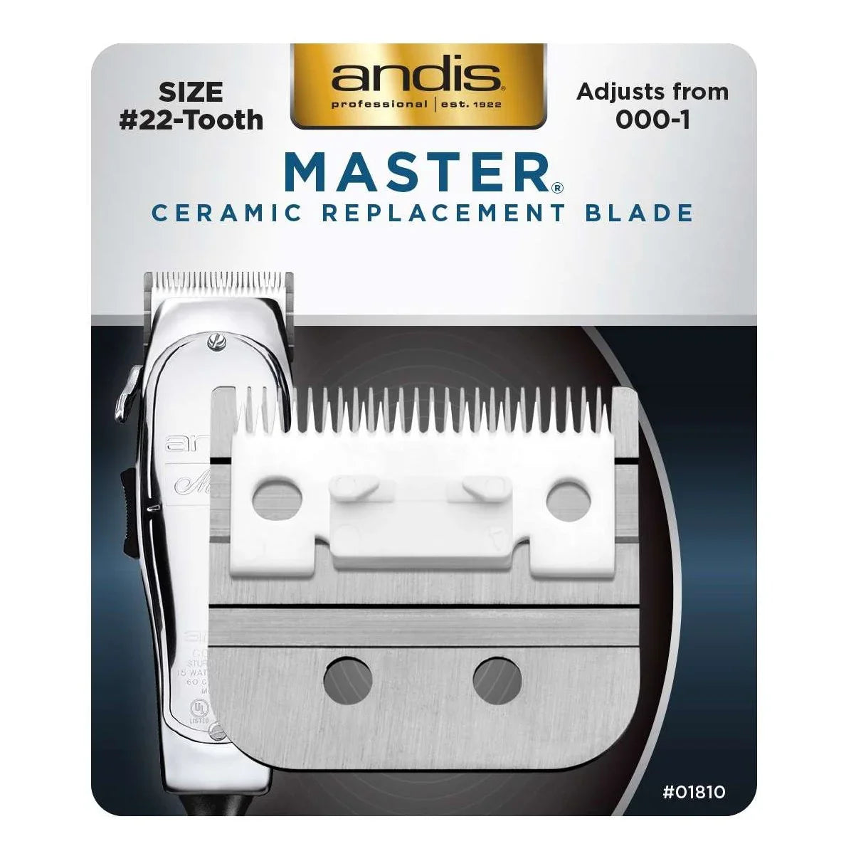 Andis Master Ceramic Replacement Blade Size 22-Tooth by ANDIS