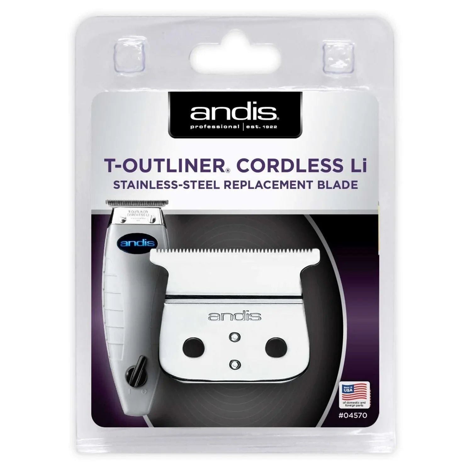 Andis Cordless Replacement T-Outliner Li Blade - Stainless Steel by ANDIS