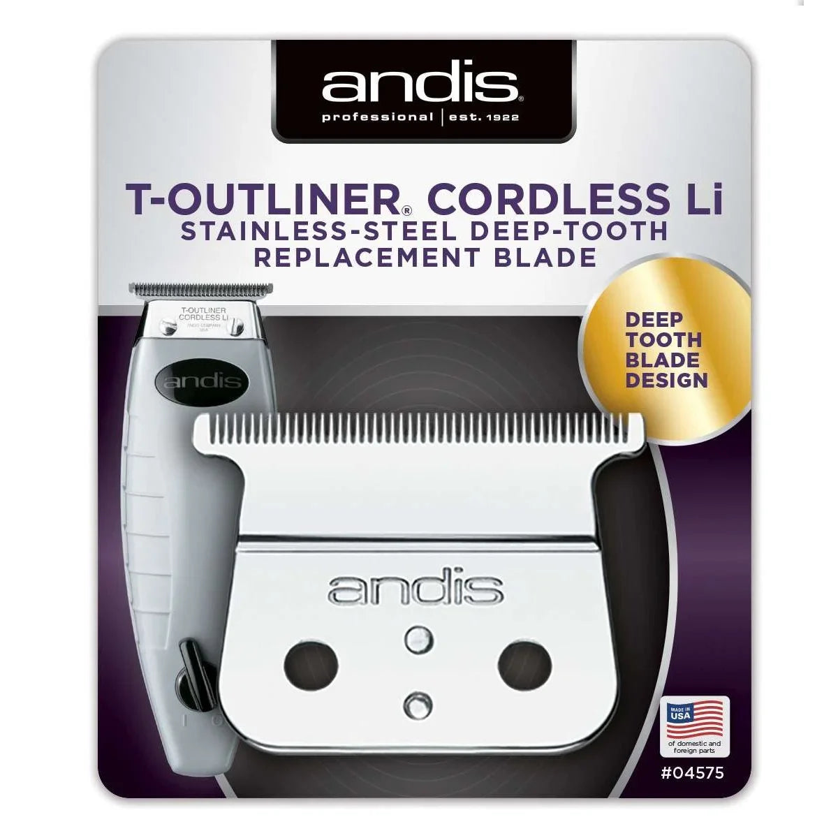 Andis Cordless Replacement GTX Blade - Stainless Steel by ANDIS