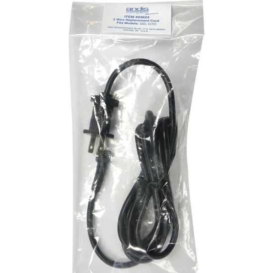 Andis T-Outliner replacement cord packaged for GTO G GO T-Outliner and Outliner II models