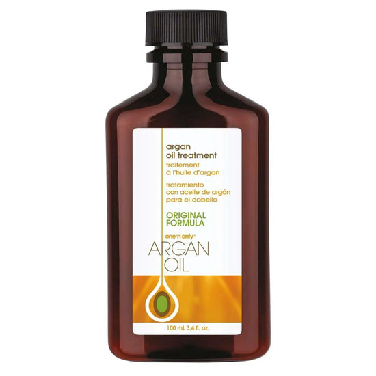 Argan oil hair treatment bottle, original formula, 100 mL with black cap
