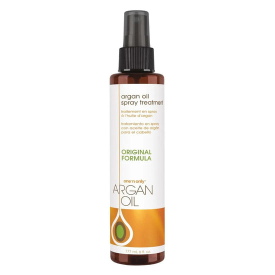 One N Only argan oil spray treatment bottle with pump sprayer