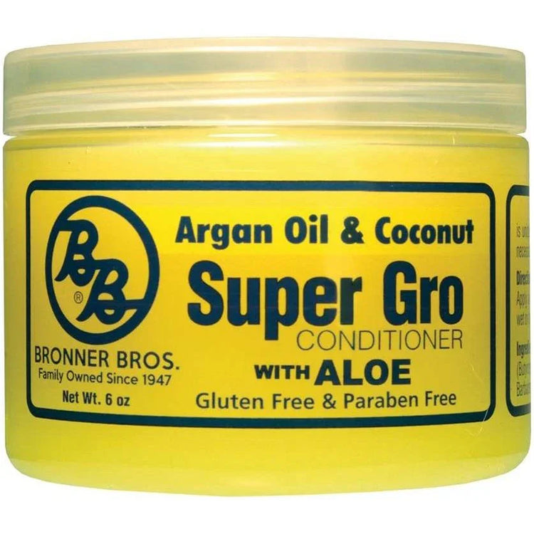 Bb Supergro Argan Oil & Coconut conditioner with aloe, promoting healthy hair with argan coconut hair oil.