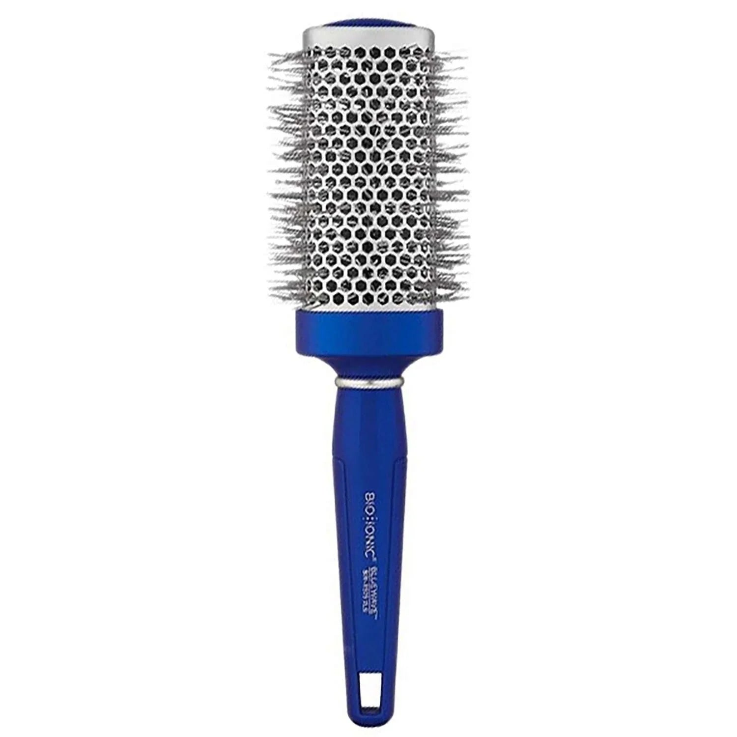 extra large blue wave hair brush for thick voluminous styling and easy cleaning.