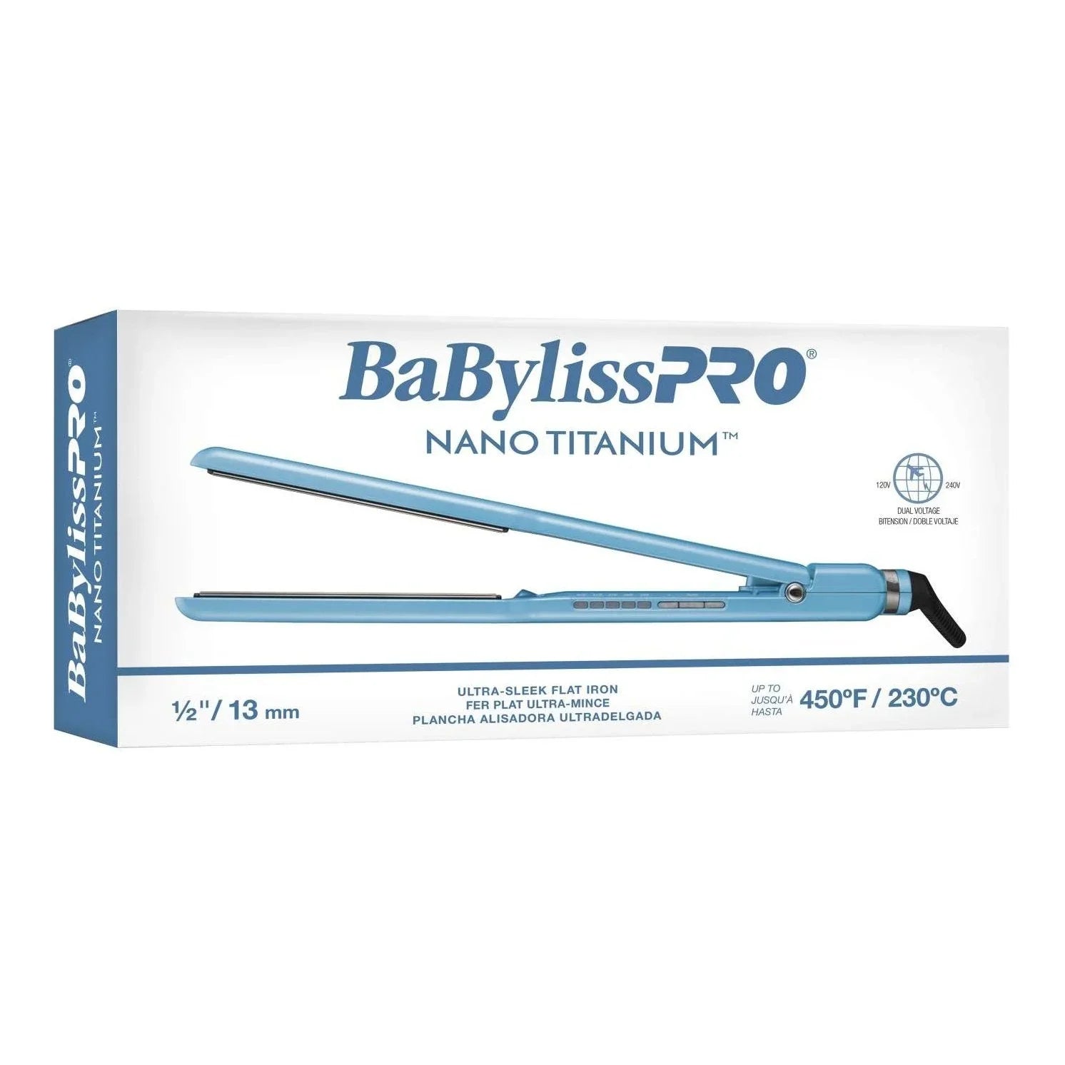 Babylisspro Nano Titanium 12 Inch Ultra-Sleek Flat Iron by BABYLISS