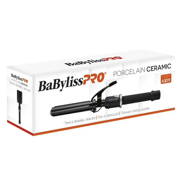 Babylisspro Porcelain Cermaic Triple Barrel Waver by BABYLISS