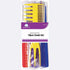 Brittny 10-piece comb set for fine hair in assorted colors, perfect for detangling and styling.
