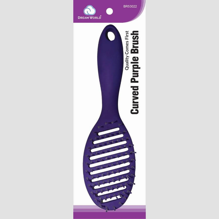 Brittny Brush Curved Purple by BRITTNY
