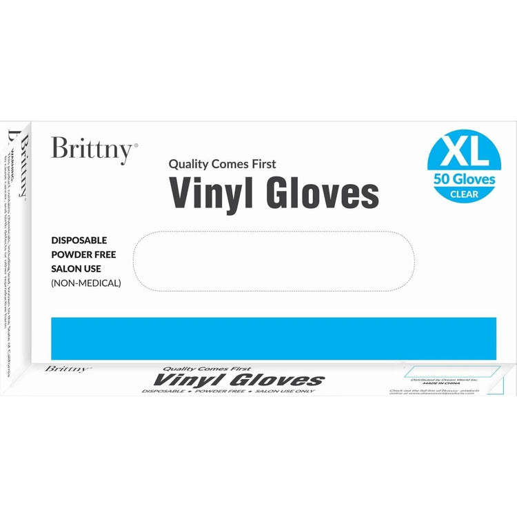Brittny Vinyl Gloves 50Piecesbox Xlarge by BRITTNY