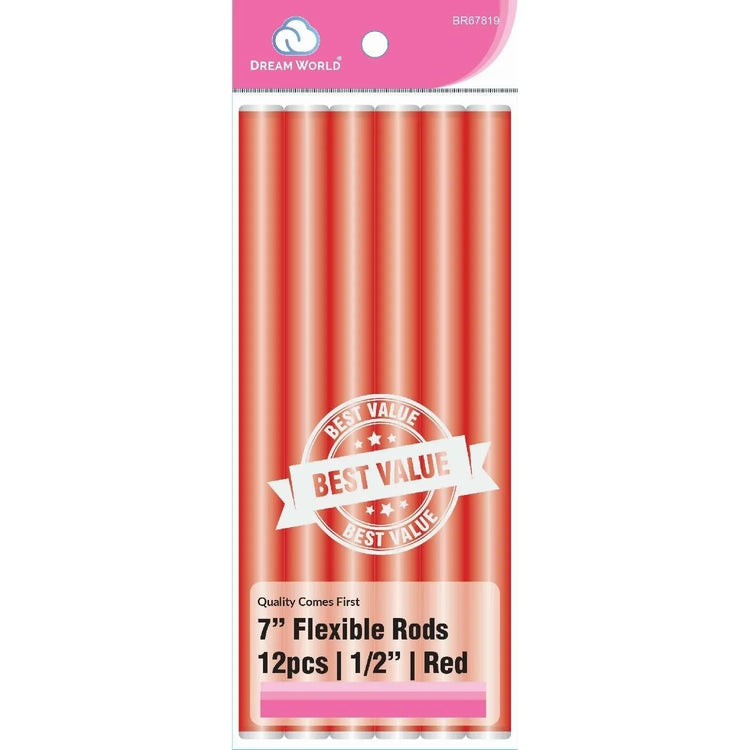 Brittny Rod Flex 7 V/P Red 12Ct - 1/2 by BRITTNY