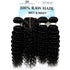 100% Raw Hair Wet & Wavy 9A bundles with closure, natural deep curls for protective styling