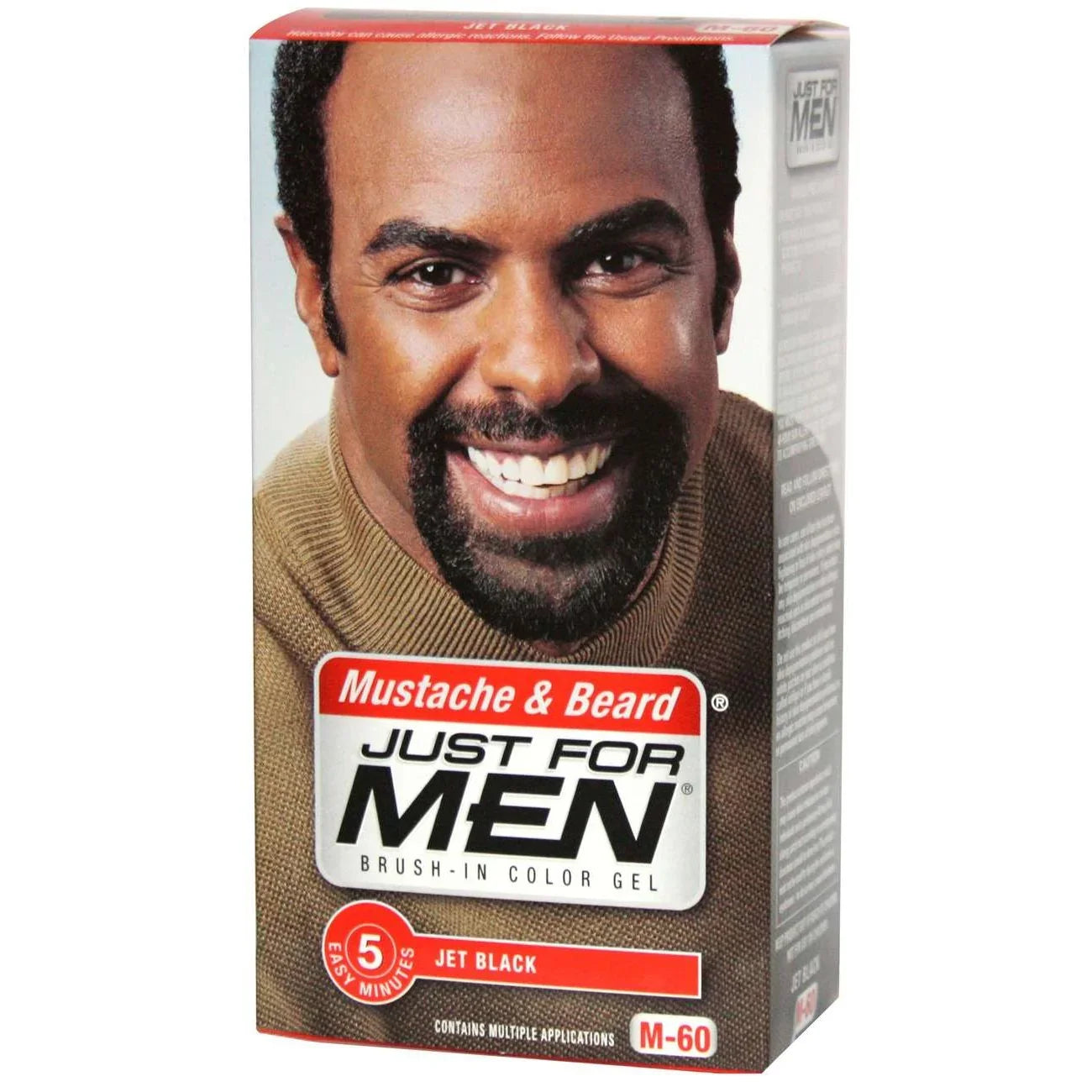 Just For Men Moustache & Beard dye in Jet Black provides a rich color for a perfect jet black beard dye experience.