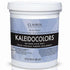 Clairol Professional Kaleidocolors blue powder hair lightener for dark hair in a container.