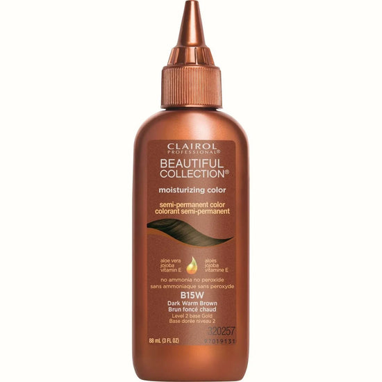 Clairol Beautiful Collection 015 Dark Warm Brown semi-permanent hair color, perfect for dark warm brown hair color.