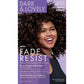 Dark Lovely Fade Resist Hazelnut Brown product packaging with vibrant colors and model showcasing hair color.
