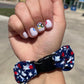 Team USA "Shooting" Stars Patriotic Buckle Scrunchie - No Snagging, No Tangles