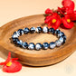 Exotic Orca Agate Bracelet of Deep Healing