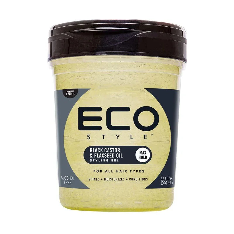 Eco Styler Styling Gel Black Castor Flaxseed Oil 32 Oz by Eco Styler