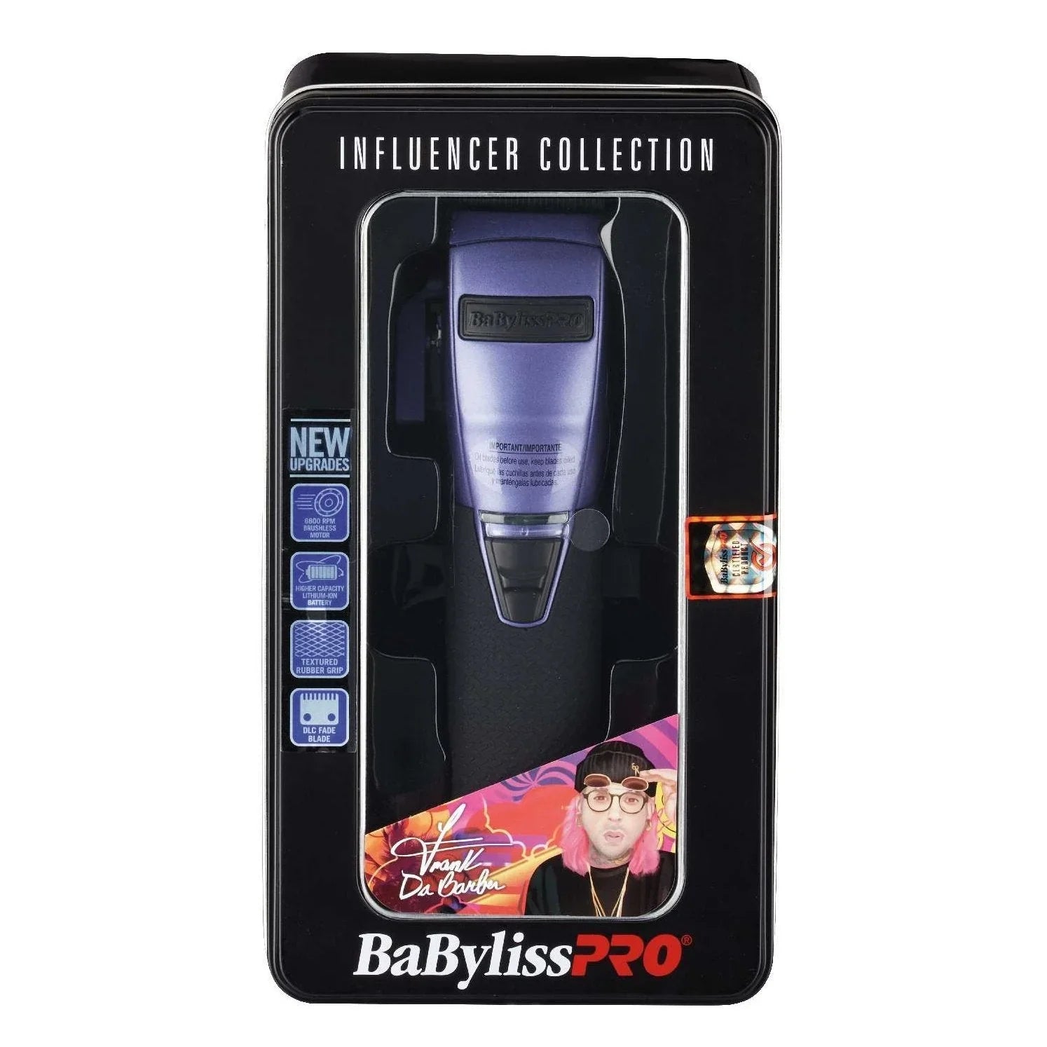 Babyliss4Barbers Limited Edition Influencer Clipper Purple by BABYLISS
