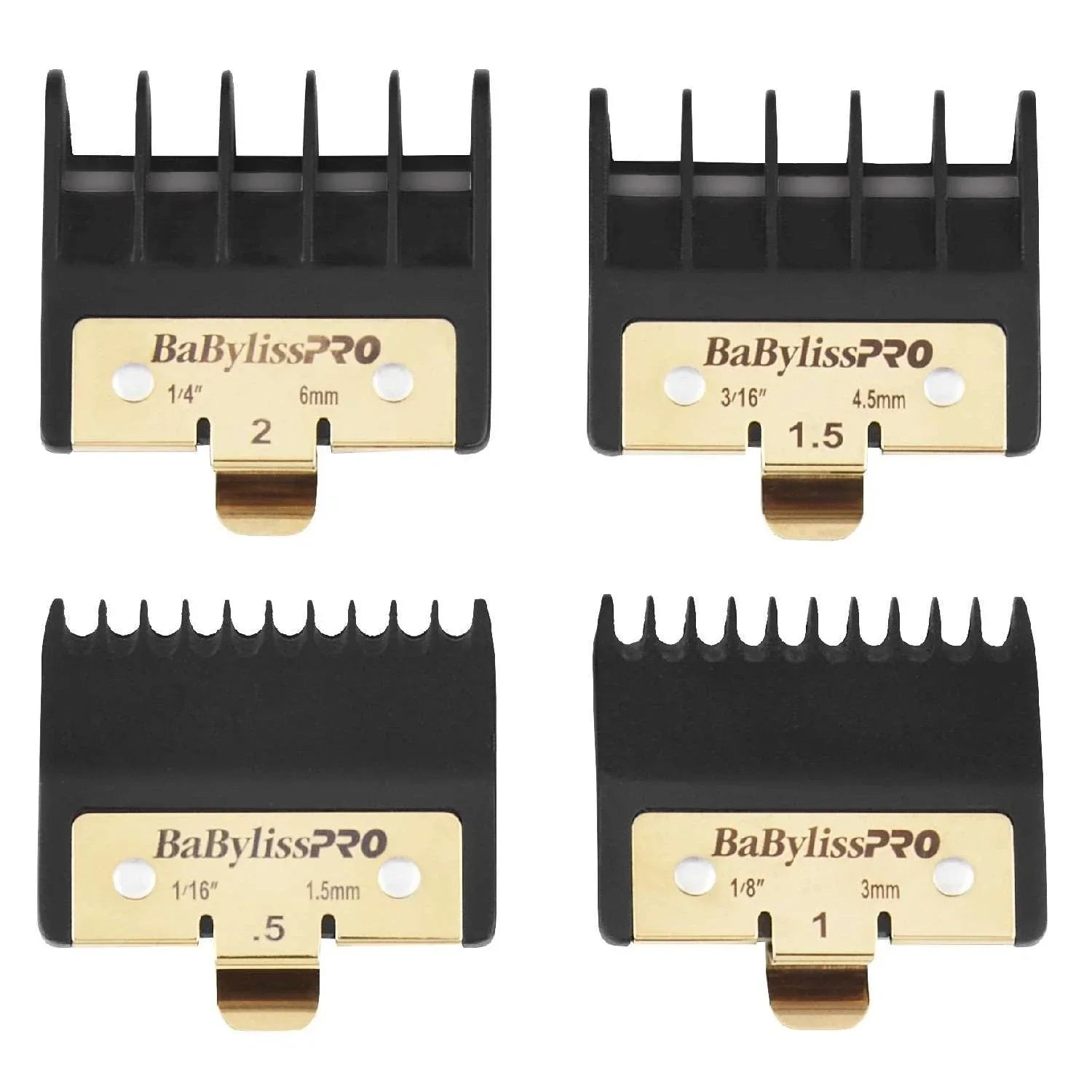 BabylissPro Premium Trimmer Guards 4 Comb Attachments by BABYLISS