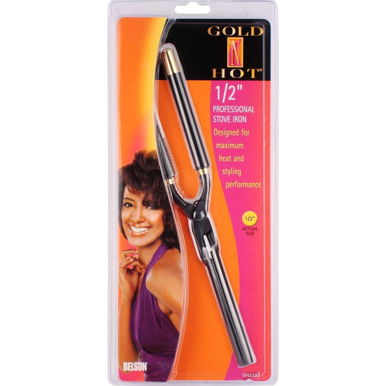 Gold N Hot 1/2 in round stove hair styling iron, blister pack
