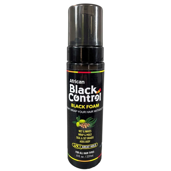 African Black Control Black Foam by Hairobics