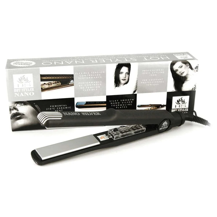 Hot Styler Silver Nano Flat Iron by HOT TOOLS