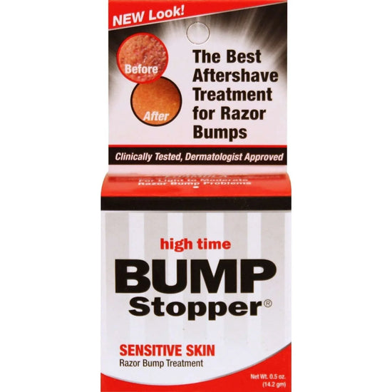 Bump Stopper Razor Bump Treatment for sensitive skin, clinically tested for post-shave irritation relief.