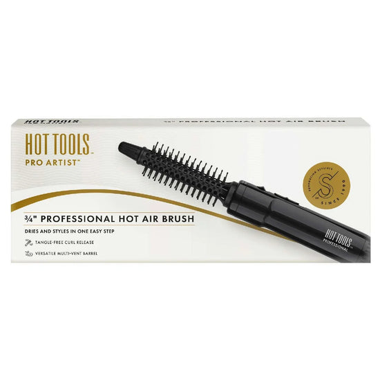 Hot Tools Pro Artist Gold Black Hot Air Brush 34Inch by HOT TOOLS