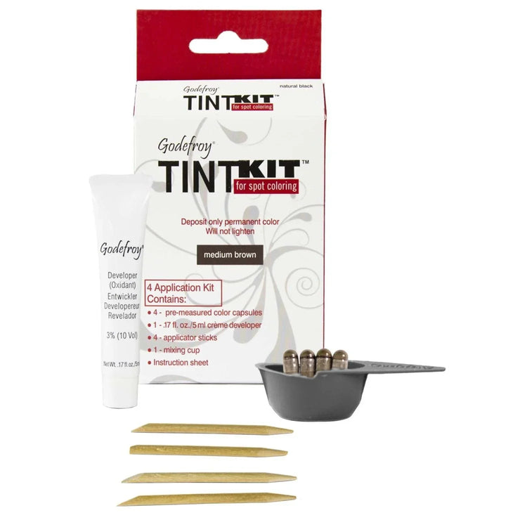 Instant Eyebrow Tint Sensitive - Three App Kit - Jet Black by Godefroy