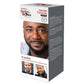 Barbers Choice Beard and Mustache Dye Kit in Jet Black, with before and after images showing rich color results.