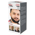 Barbers Choice Beard Mustache Color 3-Application Kit Dark Brown featuring before and after images and easy-to-use instructions.
