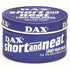 DAX Short Neat Light Hair Dress, a light hold hairdressing product in a round purple tin container.