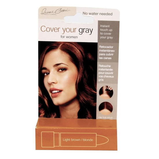 Cover Your Gray Touch-Up Stick Light Brown for gray hair with easy lipstick applicator.