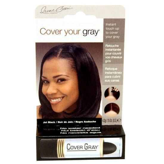 Cover Your Gray Touch-Up Stick Jet Black, a gray hair touch up stick for easy gray coverage, perfect for roots and sideburns.