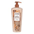 Ambi Soft & Even Creamy Oil Body Lotion bottle with pump, enriched with shea butter and olive oil for deep hydration.