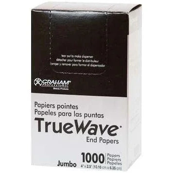 Graham Beauty True Wave End Papers Jumbo 1000Ct by GRAHAM