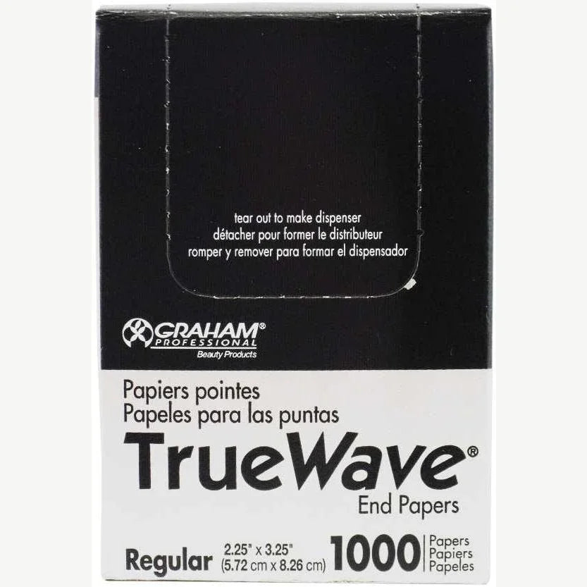 Graham Beauty True Wave End Papers Regular 1000Ct by GRAHAM