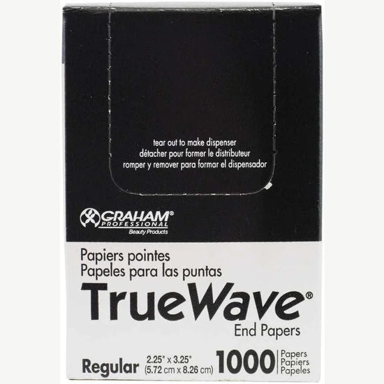 Graham Beauty True Wave End Papers Regular 1000Ct by GRAHAM