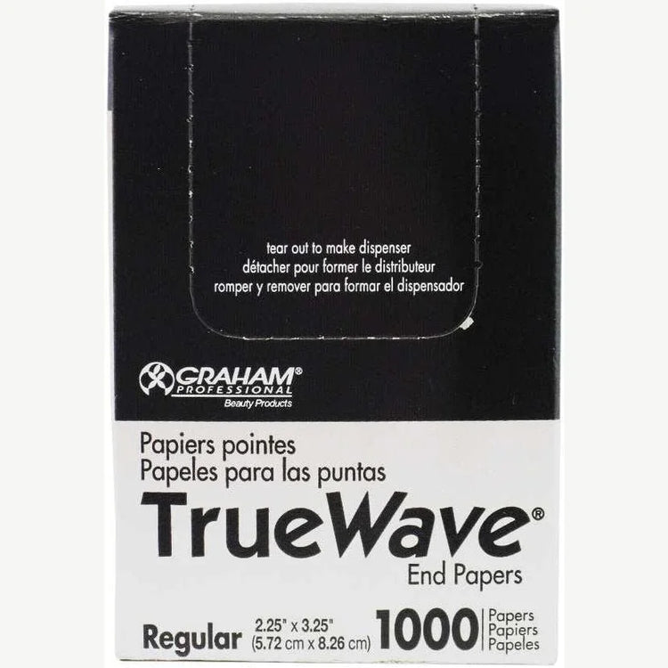 Graham Beauty True Wave End Papers Regular 1000Ct by GRAHAM
